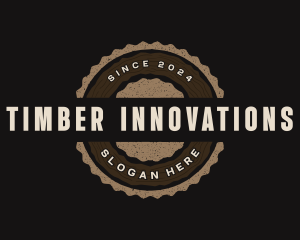 Retro Woodwork Timber logo