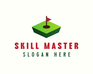 3D Golf Course logo design