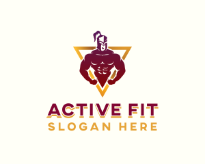 Gym Fitness Gladiator logo design