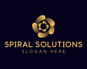 Tech Software Spiral logo design