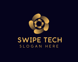 Tech Software Spiral logo design