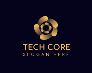 Tech Software Spiral logo design