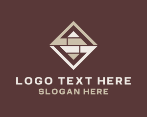 Modern House Flooring Tile Logo