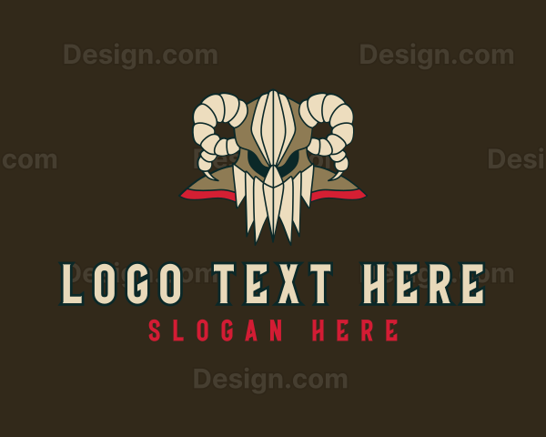 Viking Warrior Horn Logo