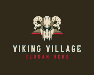 Viking Warrior Horn logo design