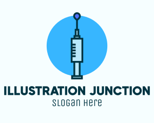Blue Needle Vaccination logo