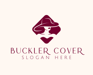 Woman Fashion Hat logo design