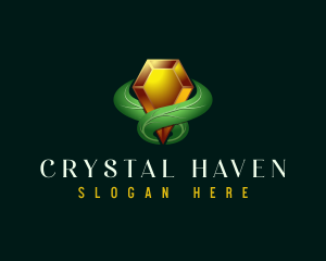 Natural Crystal Gem logo design