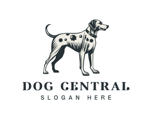 Vintage Dog Hound logo design