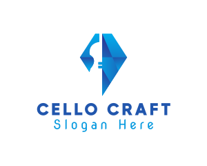 Elegant Violin Diamond logo