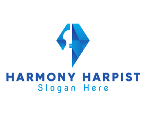 Elegant Violin Diamond logo design