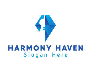 Elegant Violin Diamond logo