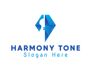 Elegant Violin Diamond logo design