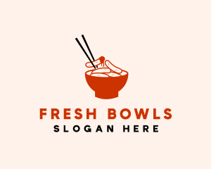 Korean Food Bowl logo design