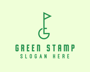 Green Golf Course Letter G logo design