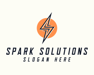 Lightning Bolt Letter S logo design