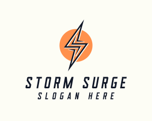 Lightning Bolt Letter S logo design