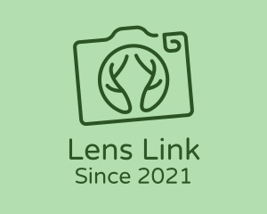 Camera Lens Branches logo design