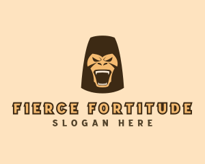 Fierce Gorilla Animal logo
