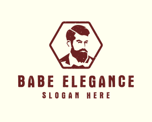 Beard Man Gentleman logo design