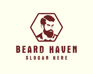 Beard Man Gentleman logo