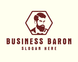 Beard Man Gentleman logo