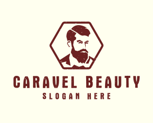 Beard Man Gentleman logo design