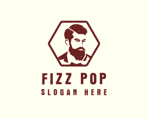 Beard Man Gentleman logo design