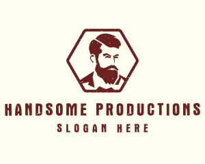 Beard Man Gentleman logo