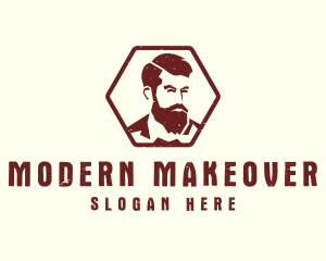 Beard Man Gentleman logo