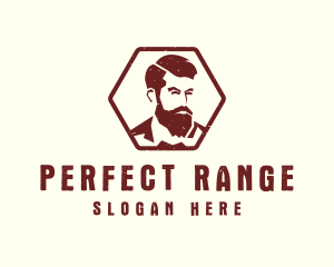 Beard Man Gentleman logo design