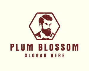 Beard Man Gentleman logo design