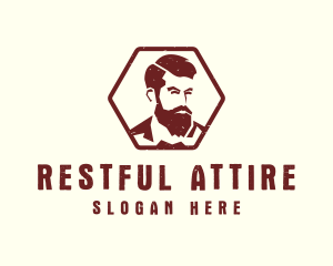 Beard Man Gentleman logo