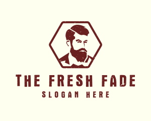 Beard Man Gentleman logo design