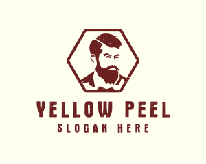 Beard Man Gentleman logo design