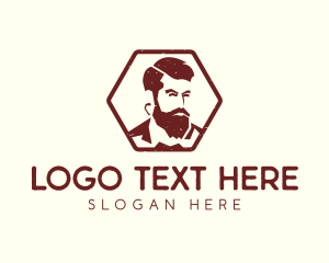 Beard Man Gentleman logo