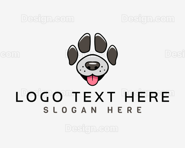 Dog Paw Character Logo