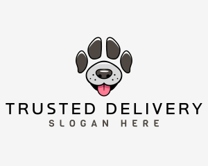 Dog Paw Character Logo