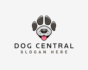 Dog Paw Character logo design