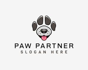 Dog Paw Character logo design