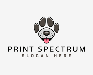 Dog Paw Character logo design