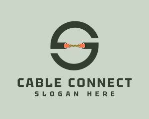 Cable Wire Letter S logo