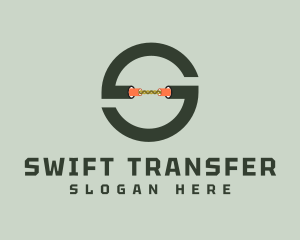 Cable Wire Letter S logo design