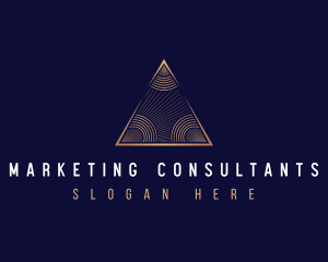 Pyramid Consulting Investment logo design