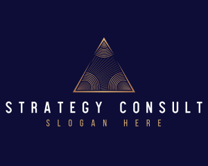 Pyramid Consulting Investment logo design