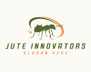 Swoosh Ant Insect logo design