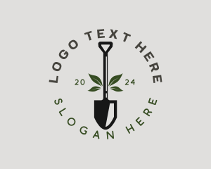 Landscaping Shovel Garden logo