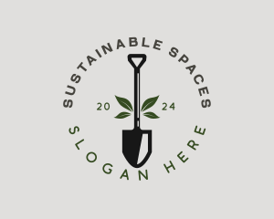 Landscaping Shovel Garden logo