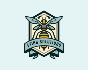 Hornet Bee Insect logo design