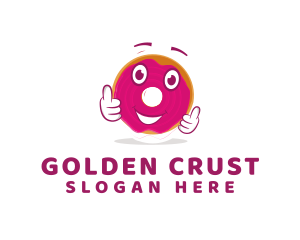 Donut Pastry Cartoon  logo